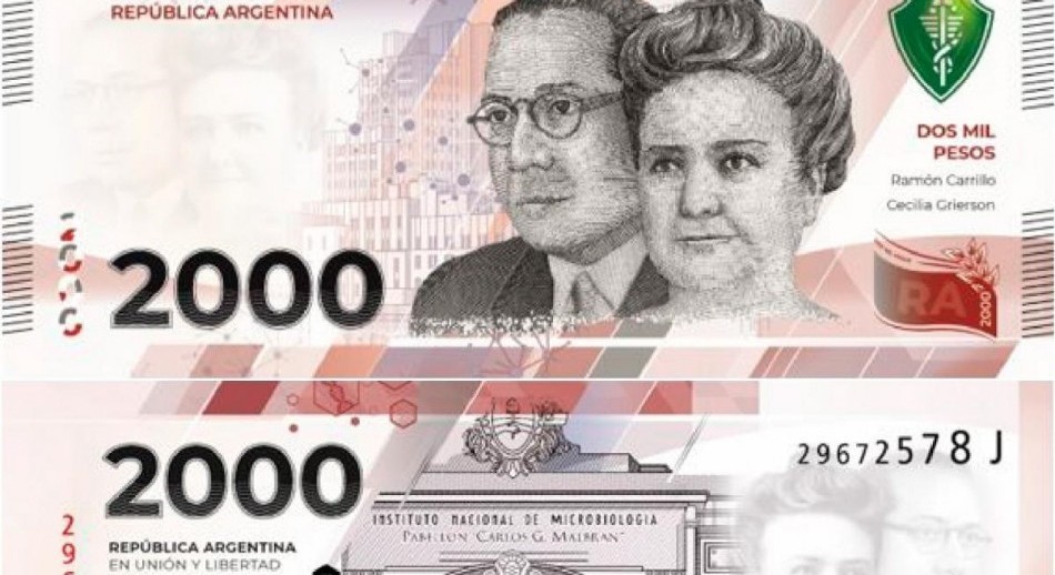 El Banco Central anunció la emisión de un nuevo billete de $2.000