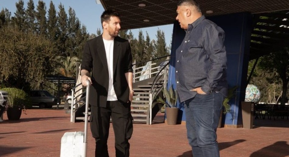 Messi llegó al predio en AFA de cara a las Eliminatorias contra Paraguay y Perú