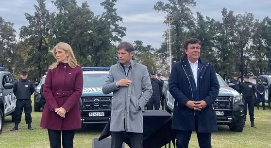 Kicillof y Magario compartieron un acto con el procesado intendente matancero