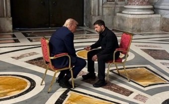 Zelenski se reunió con Trump en el Vaticano:
