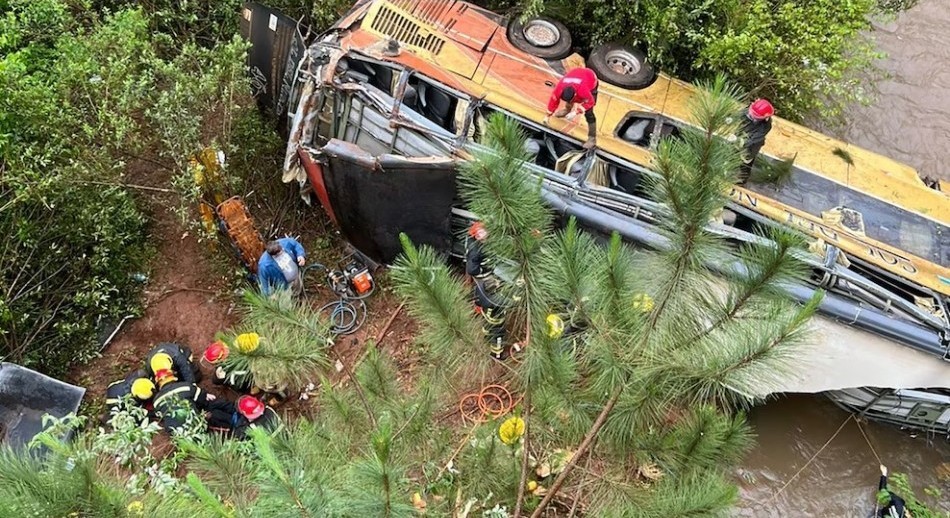 Tragedia en Misiones: un micro cayó a un arroyo y provocó al menos cinco muertes