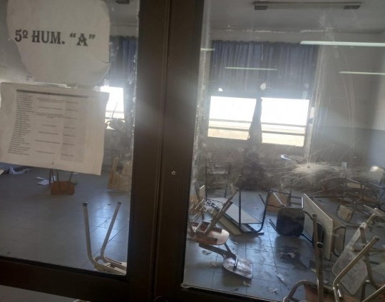 Más de 150 alumnos fueron sancionados por destrozos en un colegio de Mendoza