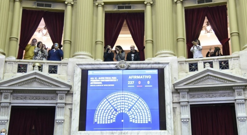 Diputados aprobó por unanimidad el alivio fiscal para monotributistas y autónomos